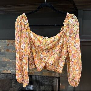Floral Off-Shoulder Women's Top